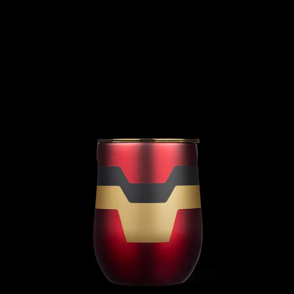 Stemless & Flute-CORKCICLE Marvel Stemless Iron Man