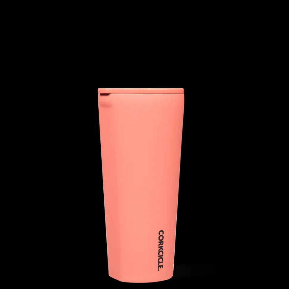 Tumbler-CORKCICLE Neon Lights Tumbler Coral