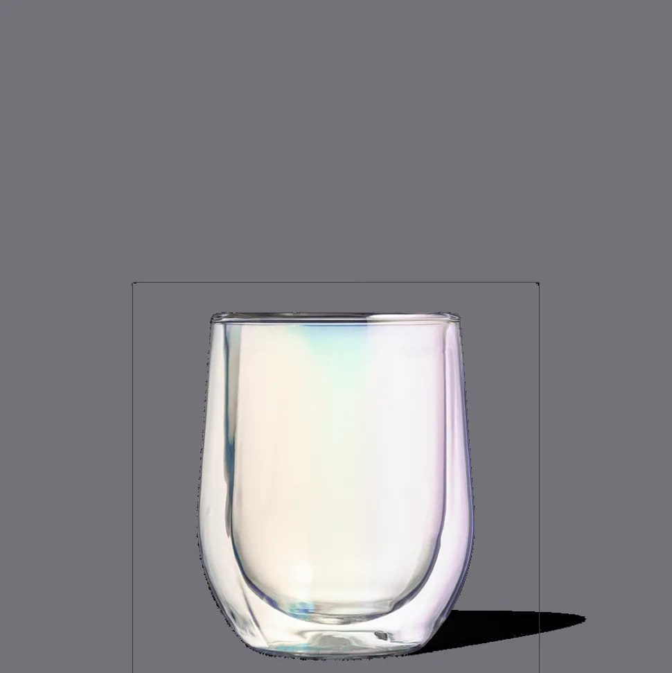 Stemless & Flute-CORKCICLE Stemless Glass Set (2) Prism
